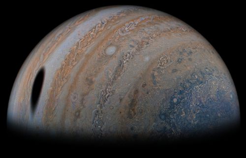 Jupiter with Ganymede shadow