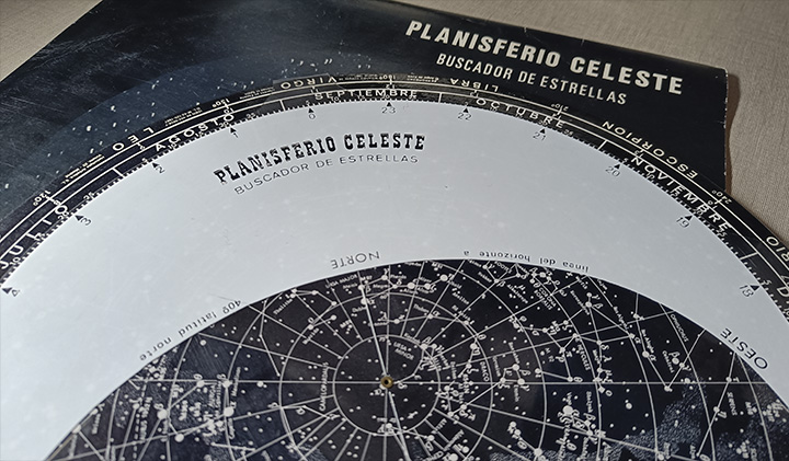 Planisferio celeste popular en los años 80