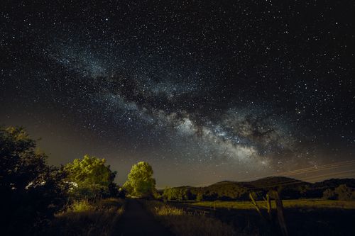 Milky Way Raising over Vía Verde trail