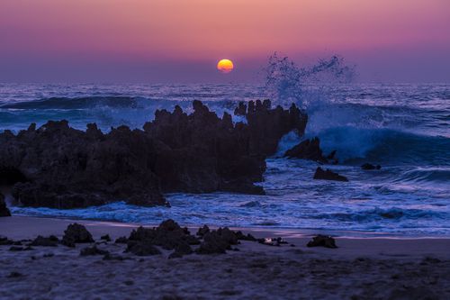 Sunset at Praia da Amoreira