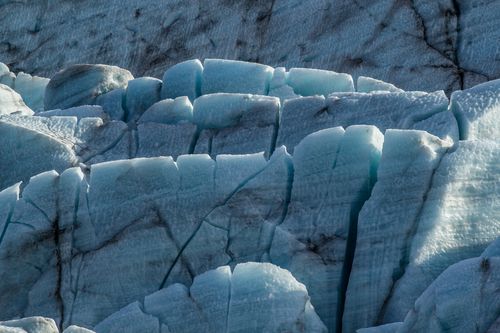 Ice fissures of Svínafellsjökull