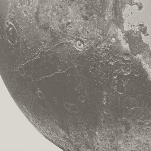 Cassinified Pluto (detail)